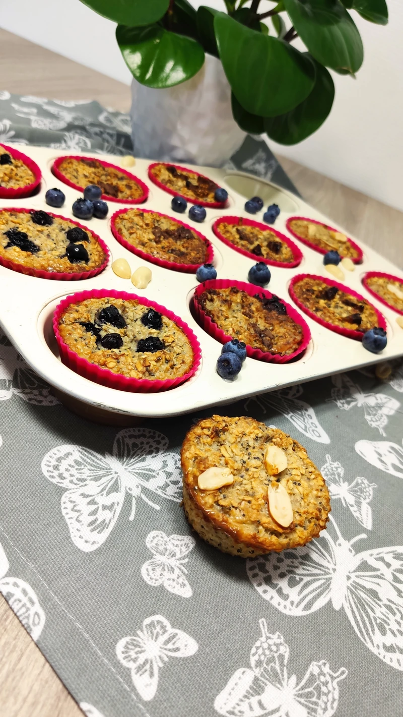 Owsianka Pieczona w formie muffinki