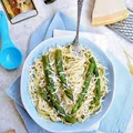 Spaghetti z zielonymi szparagami