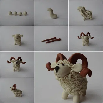 Owieczka z plasteliny