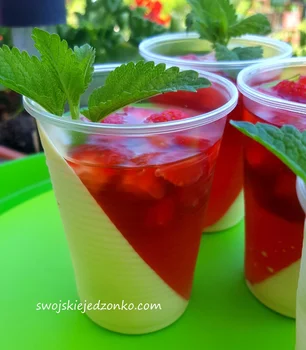 Panna cotta z truskawkami