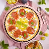 Orkiszowa tarta z kremem i figami