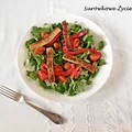 Sałatka z roszponką i pieczonym tofu