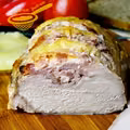 Schab pieczony z ananasem