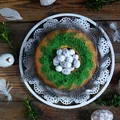 Cytrynowa babka z kolorową posypką