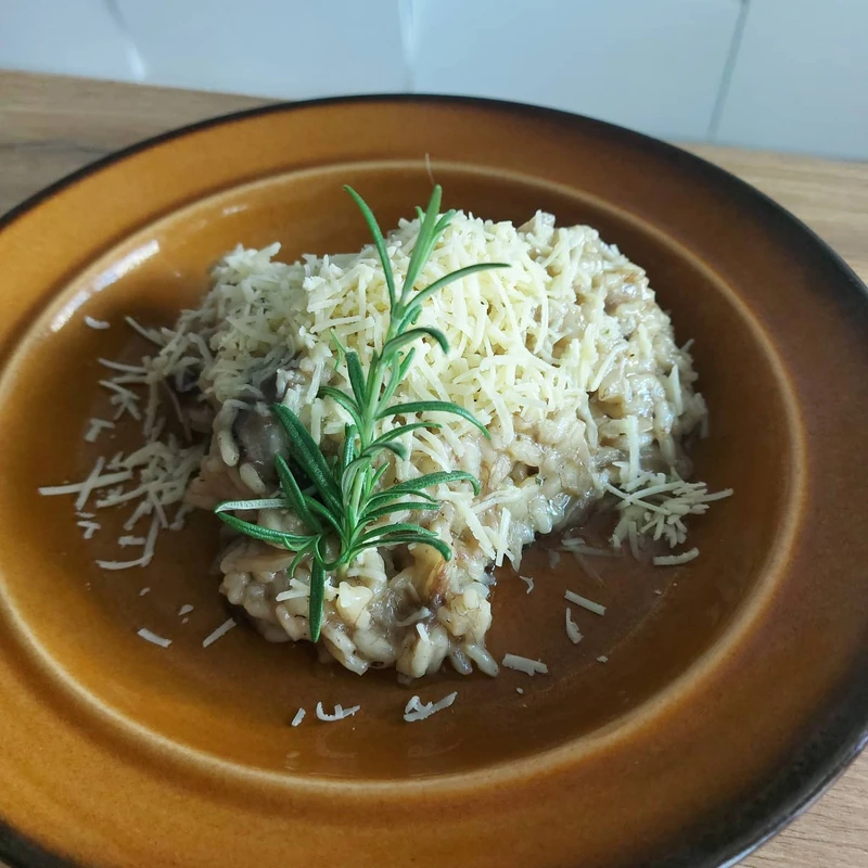 Risotto z grzybami lesnymi