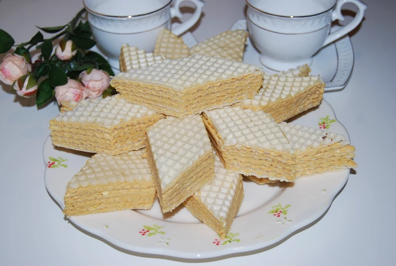 Andruty z masą kajmakową (wafle)