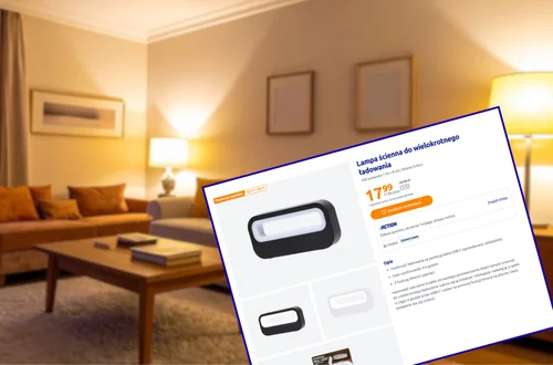 Ta lampka ścienna z Action to nowy hit klientów! Minimalistyczny wygląd, bez kabli i wtyczek, a cena 17,99 zł wymiata