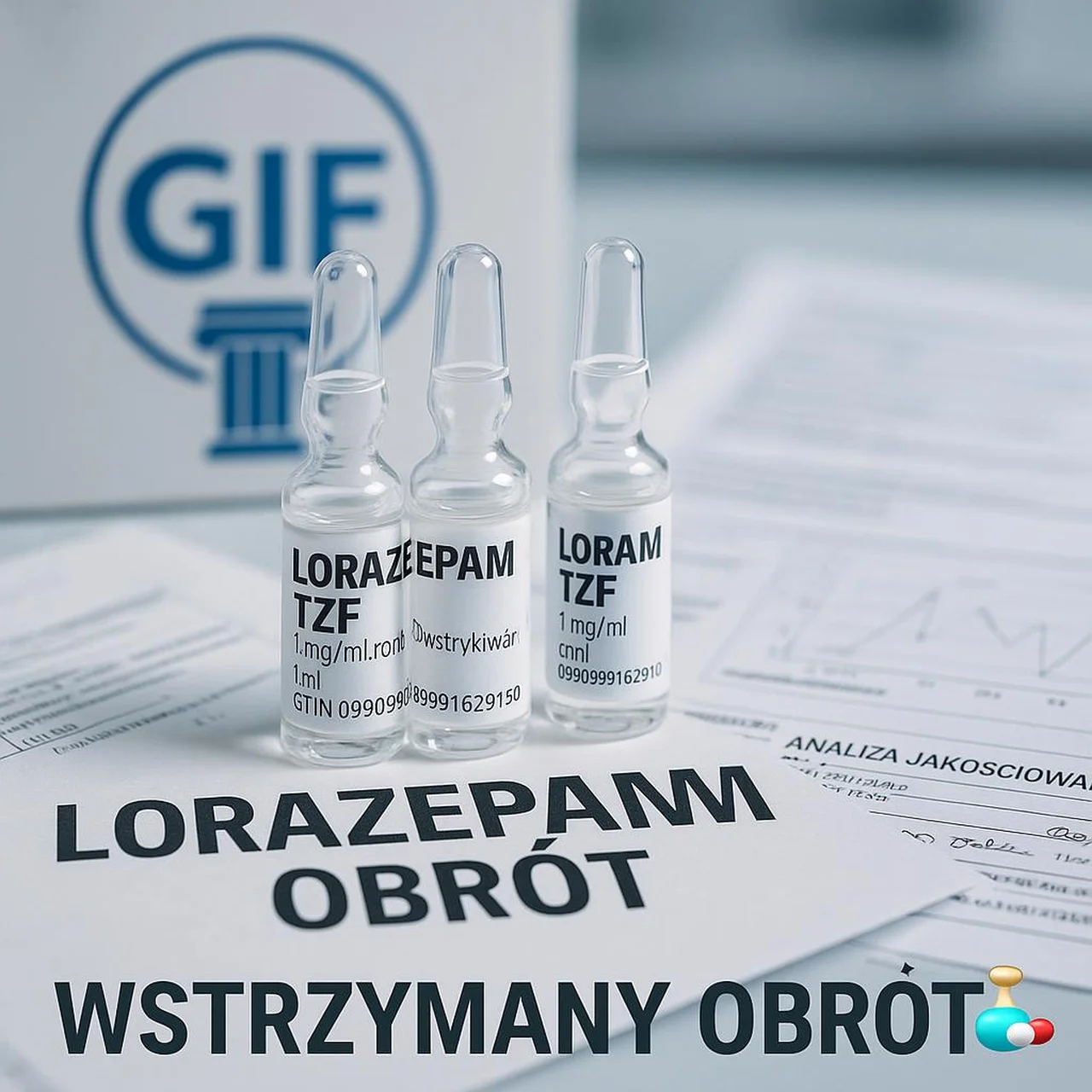 Lorazepam TZF wstrzymany w obrocie w całej Polsce! GIF wydał decyzję