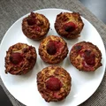 Bezglutenowe muffiny z truskawkami z mąki kokosowej...