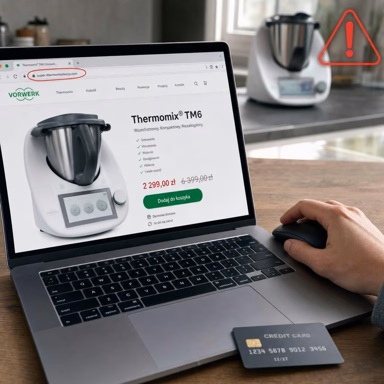 Tańszy Thermomix z internetu? Ten jeden szczegół zdradza oszustów