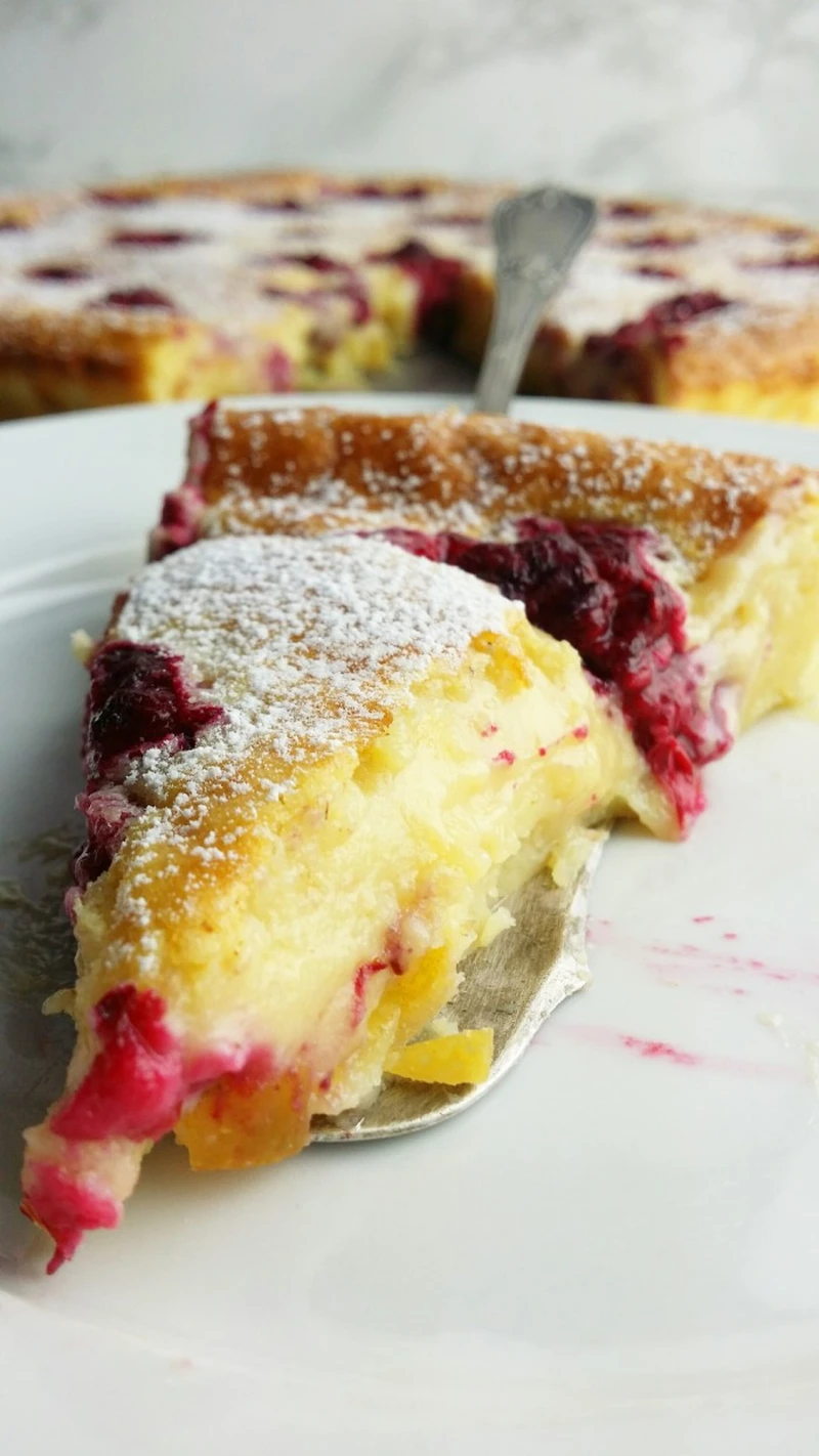 Pomarańczowy placek a'la creme brulee