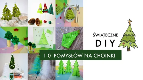 10 pomysłów na kreatywne choinki