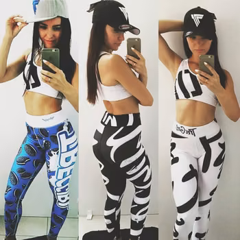 Legginsy oreo, stylizacje sportowe