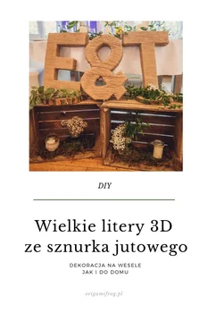 DIY Wielkie litery 3D