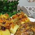 Udka drobiowe w sosie własnym ze świeżą żurawiną