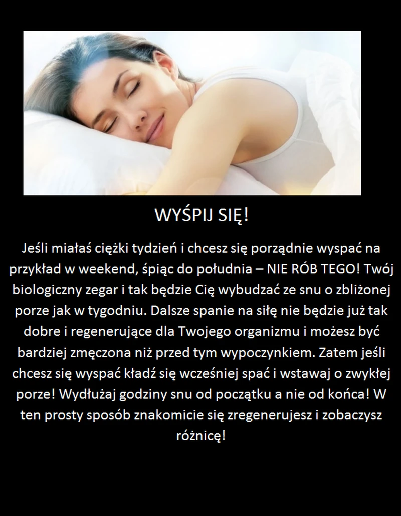 Poznaj sposób jak skutecznie się wyspać!