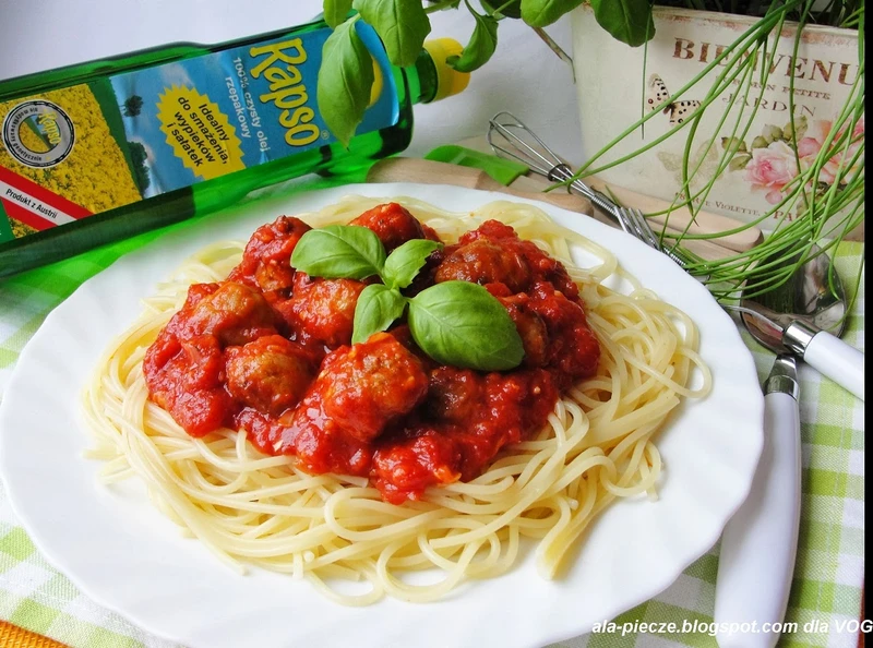 Spaghetti z klopsikami