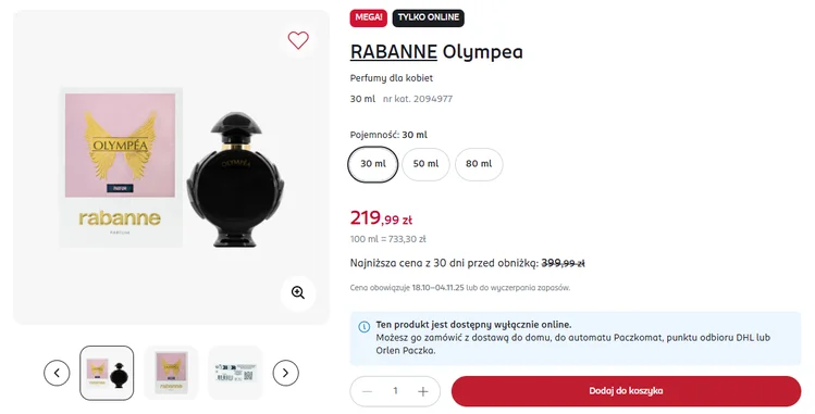 Zdjęcie Rossmann zaskoczył i przecenił kultowe perfumy aż o 180 zł! Ten zapach od lat jest na topie i przyciąga uwagę #1