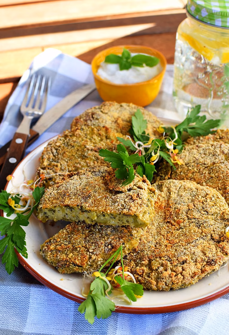 Fit placki z kaszy jaglanej i brokuł - pieczone, NIE smażone