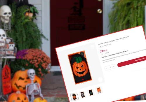 Ten dzwonek do drzwi z Rossmanna to hit na Halloween! Motyw dyni, światło i dźwięk zrobią niezłe show za 29,99 zł