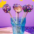 Starry night cake pops - gwiezdne ciasteczkowe lizaki