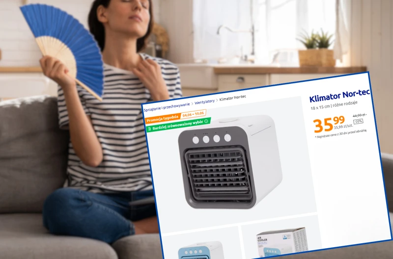 Ten "klimatyzator" z Action za 36 zł to HIT na lato! Komfort w upały bez rur i przewodów