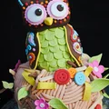 Piękny tort sowa
