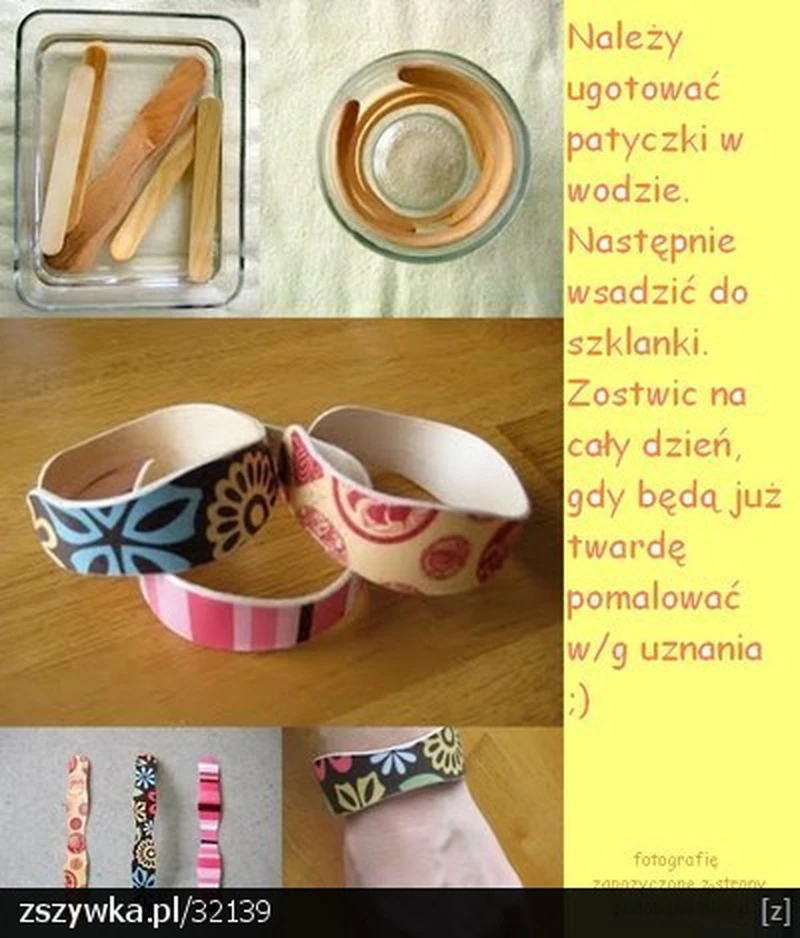 bransoletka :) jak zrobić z patyczków po lodach :*