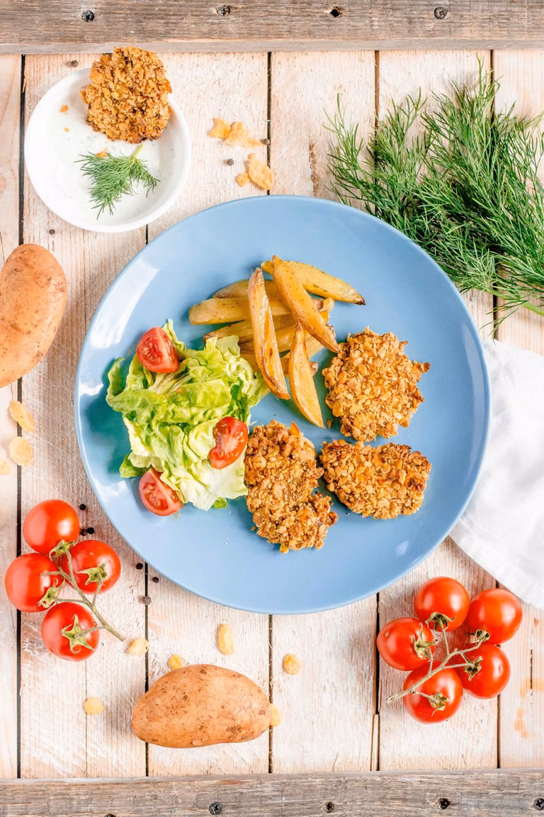 Zdrowsze nuggetsy i frytki z piekarnika