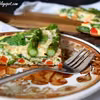 Hiszpańska tortilla ze szpinakiem i szparagami
