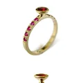 Pierścionek z rubinami