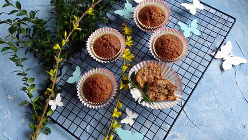 Muffinki czekoladowe z suszonymi owocami