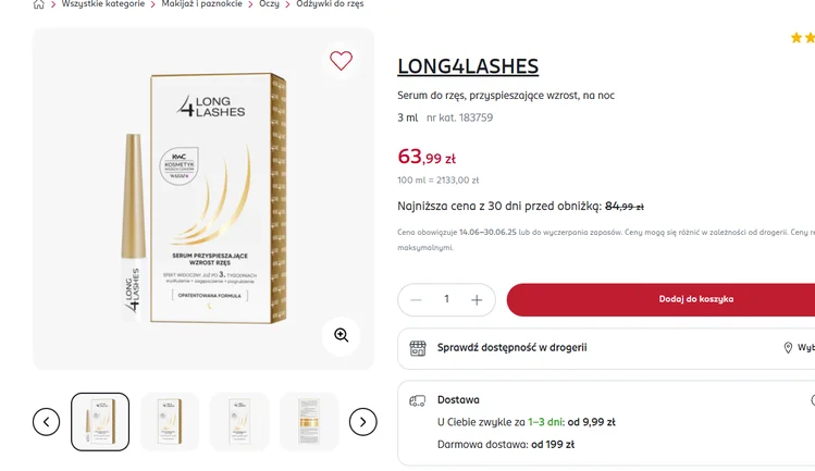 Zdjęcie Kultowe serum teraz w Rossmannie 21 zł taniej! Tylko 3 tygodnie i wachlarz rzęs jak z reklamy bez przedłużania u kosmetyczki #1