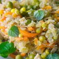 Kasza bulgur z kurczakiem i warzywami