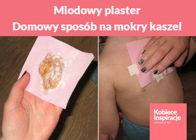 Miodowy plaster - Domowy sposób na mokry kaszel