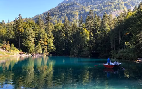 Jezioro, które powstało z łez kochanki | Blausee w Szwajcarii