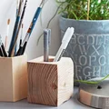 Organizer biurkowy z drewna DIY