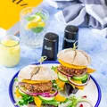 Falafel burger z mango