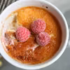 Creme brulee z malinami
