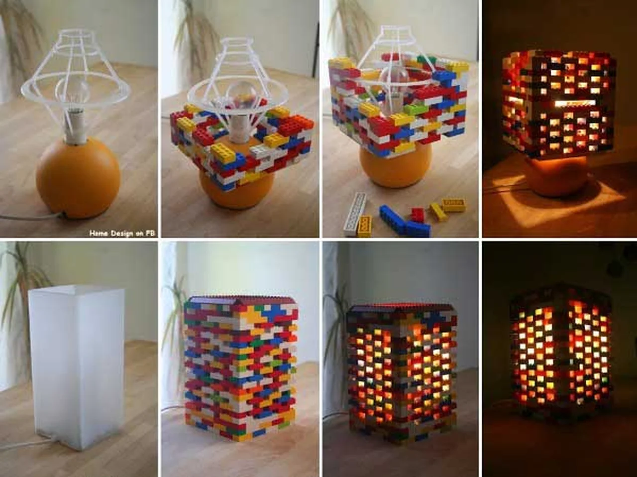Lampka z klocków LEGO