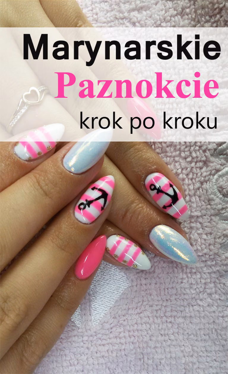 Marynarskie paznokcie krok po kroku