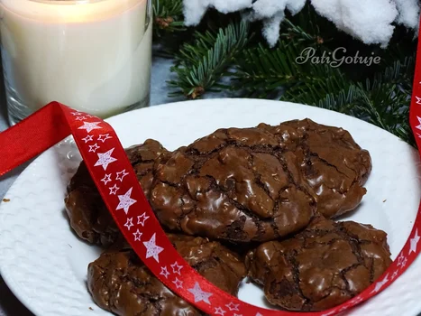 Ciasteczka brownie z migdałami