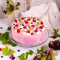 Sernik na zimno z malinami i białą czekoladą - food²
