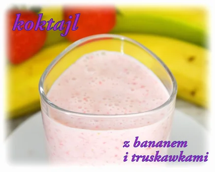 Koktajl truskawkowo-bananowy