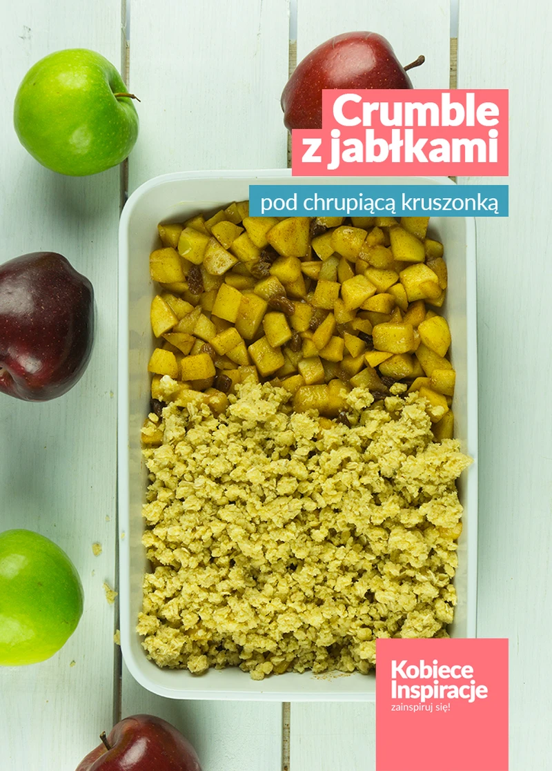 Crumble z jabłkami - chrupiący deser