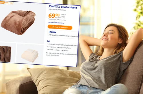 Ten pled XXL z Action to hit na jesień! Miękki, ciepły i ogromny za jedyne 69,90 zł!