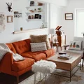 Pomarańczowa sofa