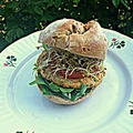 Burger z białej fasoli