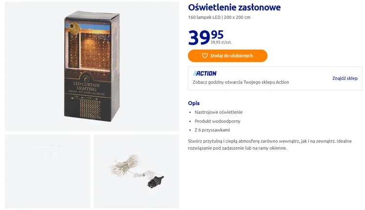 Zdjęcie Ta świecąca zasłona z Action za 39 zł umili każdy wieczór! Romantyczny klimat na oknie – bez świeczek i kominka przez cały rok #1