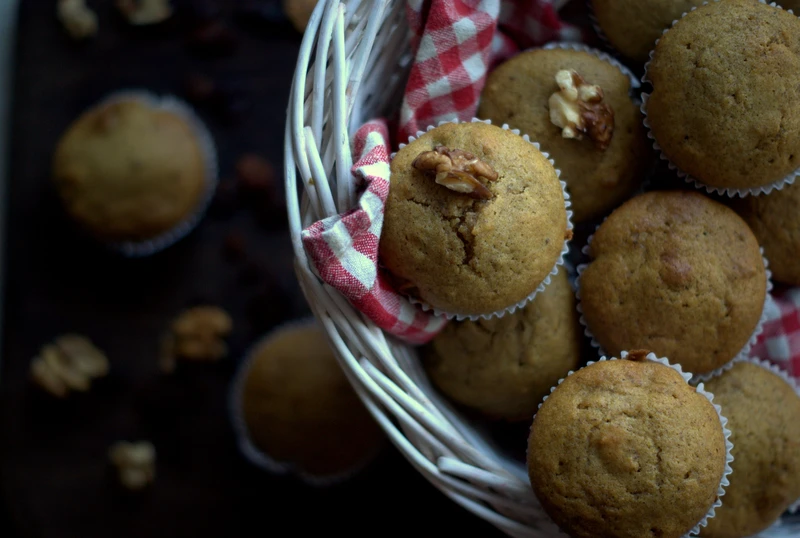 Muffinki dyniowe z żurawiną